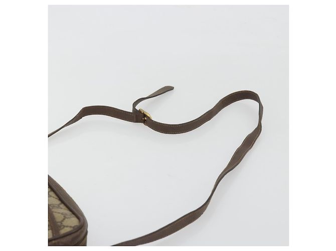 Bolso GUCCI GG Supreme Web Sherry Line PVC Beige Oro 116 02 089 Auth 195675 Dorado - vista 8