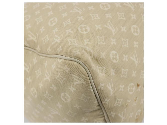 Borsa LOUIS VUITTON Monogram Mini Lin Speedy 30 White Dunne M95319 LV Auth 193401 Bianco - vista 12