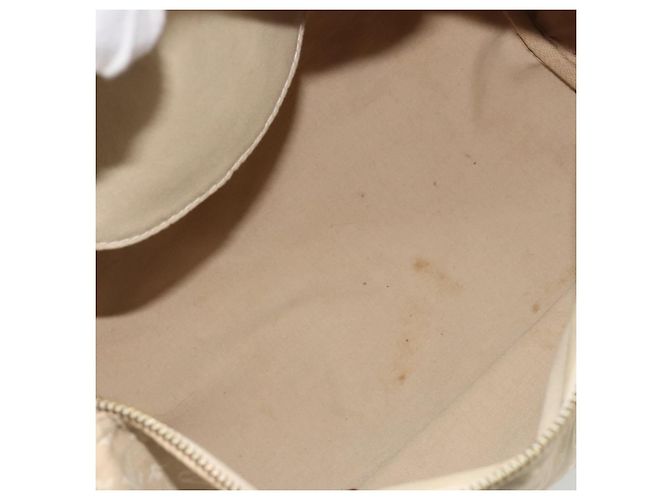 Borsa LOUIS VUITTON Monogram Mini Lin Speedy 30 White Dunne M95319 LV Auth 193401 Bianco - vista 18