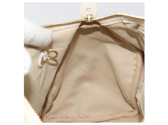 Borsa LOUIS VUITTON Monogram Mini Lin Speedy 30 White Dunne M95319 LV Auth 193401 Bianco - vista 20