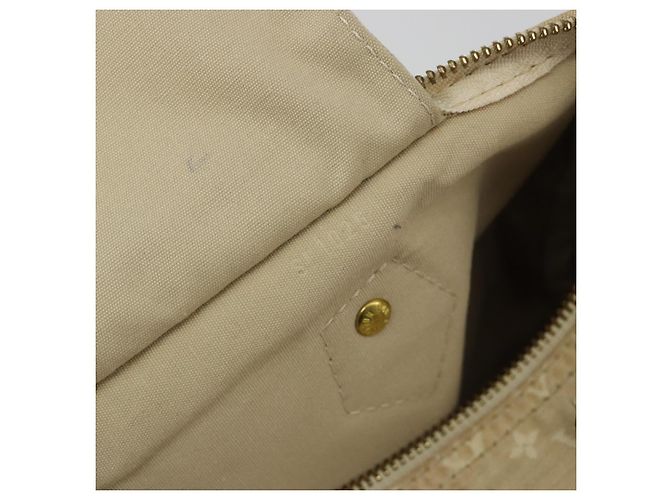 Borsa LOUIS VUITTON Monogram Mini Lin Speedy 30 White Dunne M95319 LV Auth 193401 Bianco - vista 22