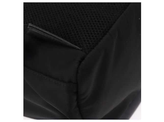 FENDI Rucksack Nylon Black Silver Auth bs36641V Schwarz Silber - Ansicht 14