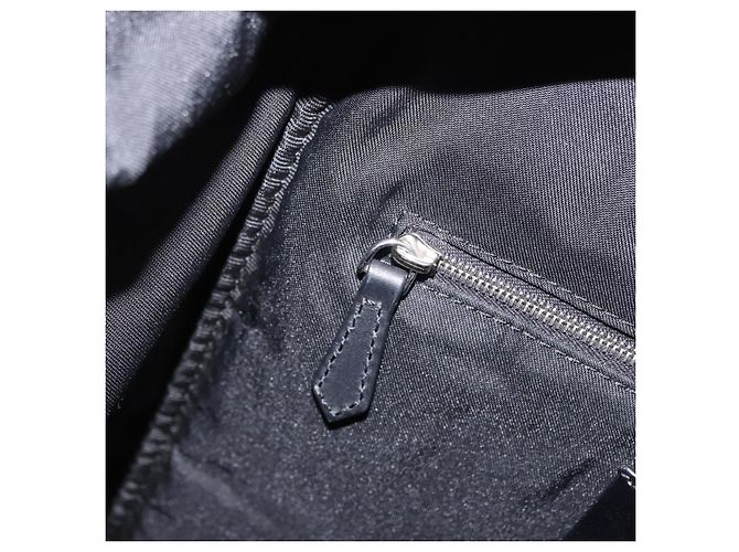 FENDI Rucksack Nylon Black Silver Auth bs36641V Schwarz Silber - Ansicht 22