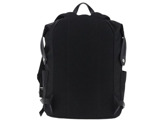 FENDI Rucksack Nylon Black Silver Auth bs36641V Schwarz Silber - Ansicht 3