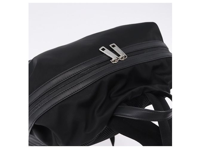 FENDI Rucksack Nylon Black Silver Auth bs36641V Schwarz Silber - Ansicht 6