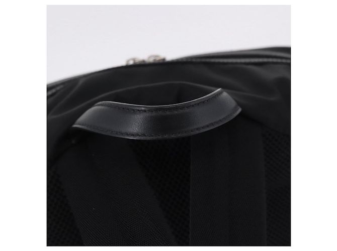 FENDI Rucksack Nylon Black Silver Auth bs36641V Schwarz Silber - Ansicht 7