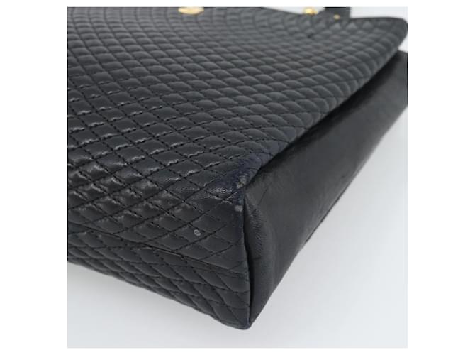 Borsa BALLY in pelle nera e oro Auth 196018 Nero D'oro - vista 10