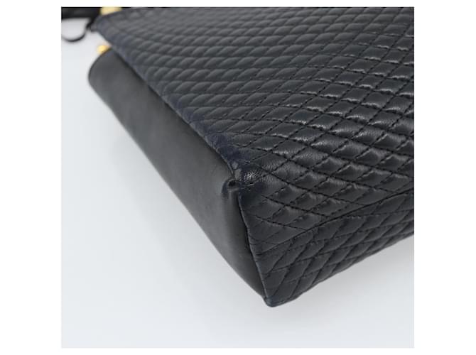 Borsa BALLY in pelle nera e oro Auth 196018 Nero D'oro - vista 11