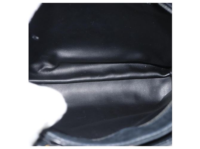 Borsa BALLY in pelle nera e oro Auth 196018 Nero D'oro - vista 17