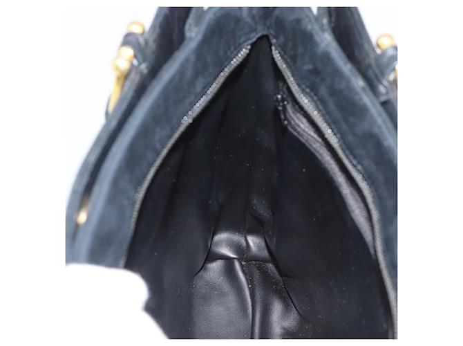 Borsa BALLY in pelle nera e oro Auth 196018 Nero D'oro - vista 19