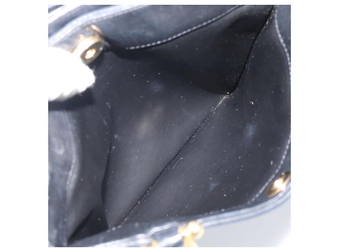 Borsa BALLY in pelle nera e oro Auth 196018 Nero D'oro - vista 22