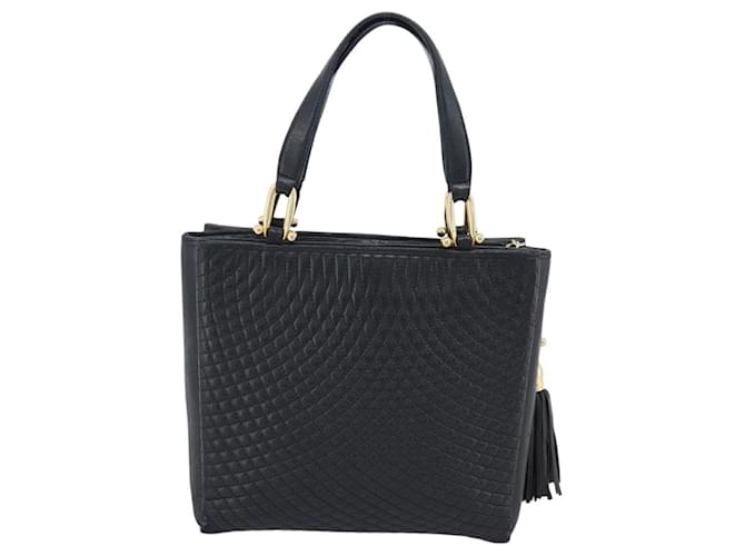 Borsa BALLY in pelle nera e oro Auth 196018 Nero D'oro - vista 3