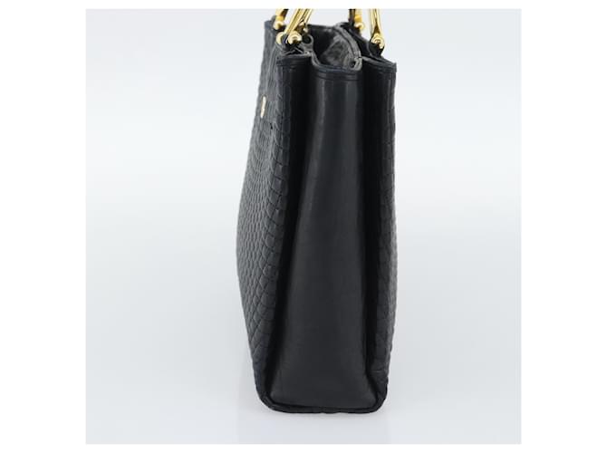 Borsa BALLY in pelle nera e oro Auth 196018 Nero D'oro - vista 5