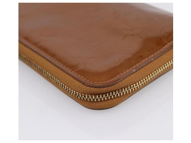 LOUIS VUITTON Monogram Vernis Eldrich Wallet Zip Around Bronze LV Auth 197118 Bronzo - vista 11