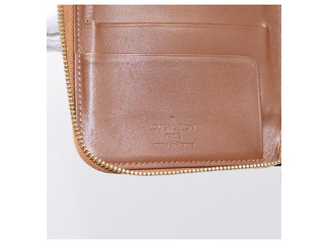 LOUIS VUITTON Monogram Vernis Eldrich Wallet Zip Around Bronze LV Auth 197118 Bronzo - vista 13