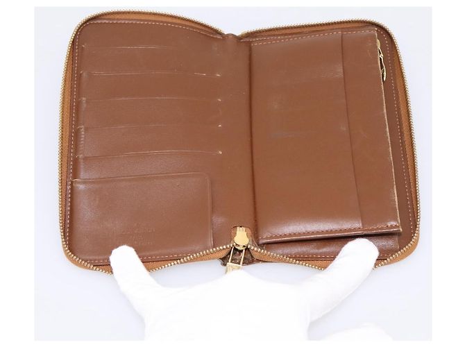LOUIS VUITTON Monogram Vernis Eldrich Wallet Zip Around Bronze LV Auth 197118 Bronzo - vista 14