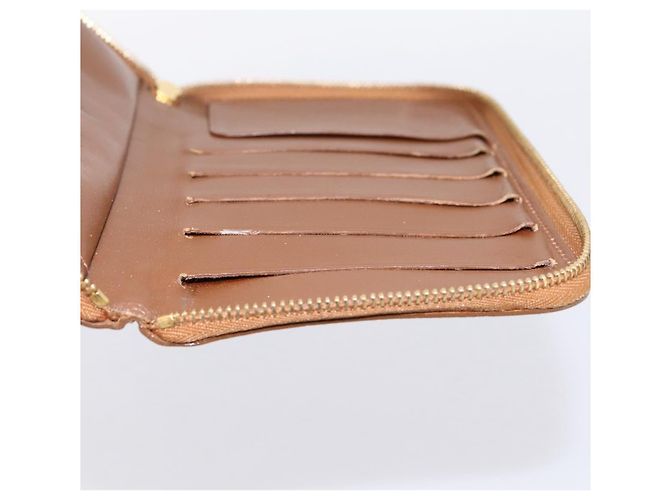 LOUIS VUITTON Monogram Vernis Eldrich Wallet Zip Around Bronze LV Auth 197118 Bronzo - vista 15