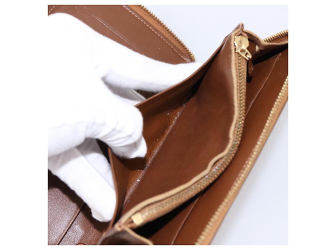 LOUIS VUITTON Monogram Vernis Eldrich Wallet Zip Around Bronze LV Auth 197118 Bronzo - vista 17