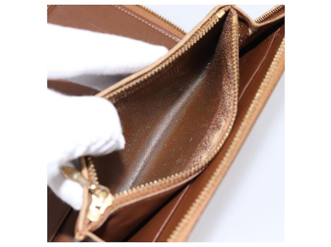 LOUIS VUITTON Monogram Vernis Eldrich Wallet Zip Around Bronze LV Auth 197118 Bronzo - vista 19