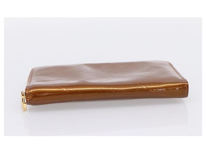 LOUIS VUITTON Monogram Vernis Eldrich Wallet Zip Around Bronze LV Auth 197118 Bronzo - vista 5