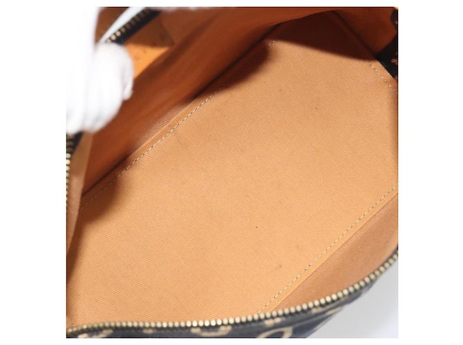 Céline Borsa a tracolla CELINE C Macadam Canvas Blue Gold Auth bs36746 D'oro - vista 17