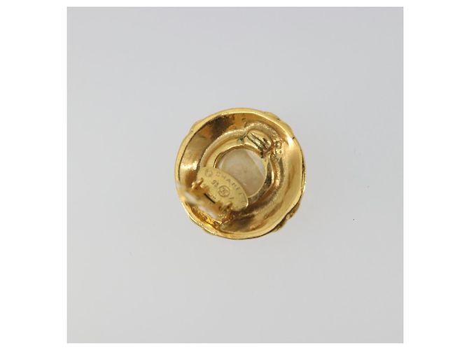 Orecchini CHANEL metallo Gold CC Auth 195943A D'oro - vista 10