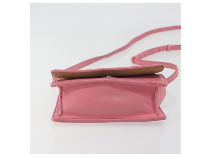 Bolso de hombro BOTTEGA VENETA MAXI INTRECCIATO Cassette Pink Gold Auth bs36741 Rosa Dorado - vista 10