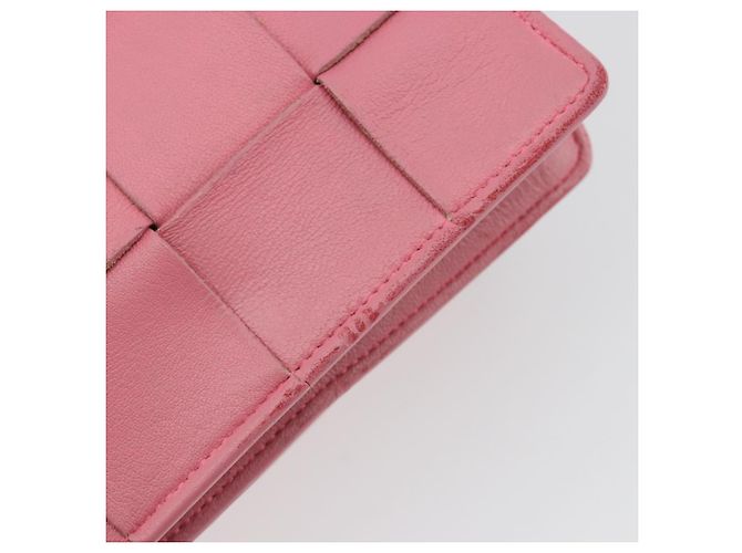 Bolso de hombro BOTTEGA VENETA MAXI INTRECCIATO Cassette Pink Gold Auth bs36741 Rosa Dorado - vista 16
