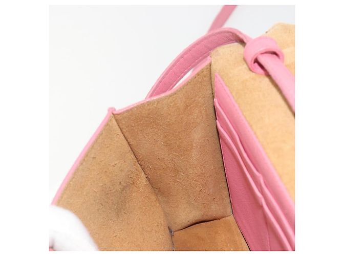 Bolso de hombro BOTTEGA VENETA MAXI INTRECCIATO Cassette Pink Gold Auth bs36741 Rosa Dorado - vista 20