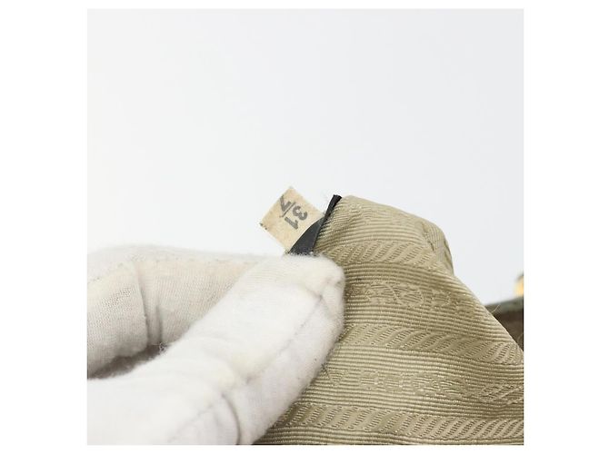 Borsa PRADA in pelle beige tono oro Auth 195487 - vista 23