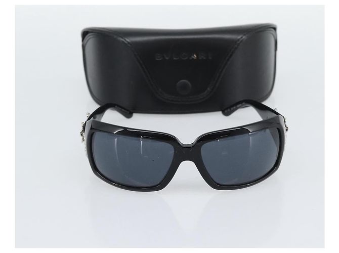 Bulgari Gafas de sol BVLGARI Plastic Black Silver Auth bs36734 Negro Plata - vista 13