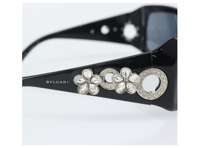 Bulgari Gafas de sol BVLGARI Plastic Black Silver Auth bs36734 Negro Plata - vista 5