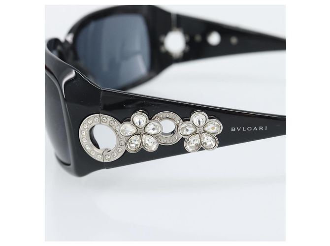 Bulgari Gafas de sol BVLGARI Plastic Black Silver Auth bs36734 Negro Plata - vista 7