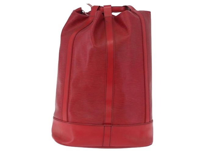 LOUIS VUITTON Epi Randonnee GM Shoulder Bag Red M43087 LV Auth 192514 Rosso - vista 13