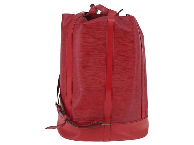 LOUIS VUITTON Epi Randonnee GM Shoulder Bag Red M43087 LV Auth 192514 Rosso - vista 2