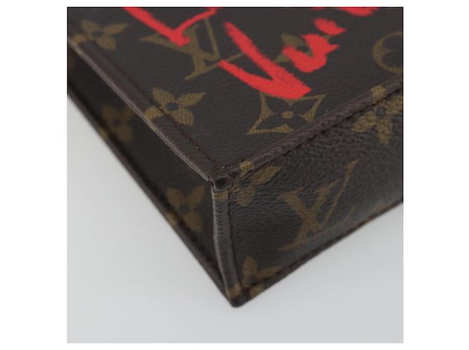 LOUIS VUITTON Monogram Fall in Love Petit Sac Plat Bag 2way M80839 Auth 192433M Monogramme - vue 14