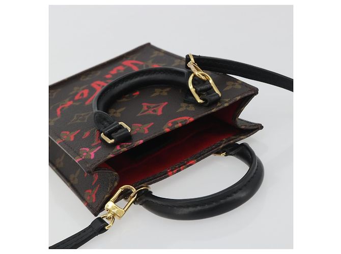LOUIS VUITTON Monogram Fall in Love Petit Sac Plat Bag 2way M80839 Auth 192433M Monogramme - vue 6