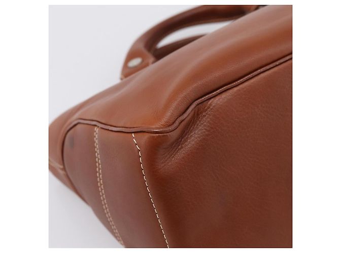 Céline Borsa a mano CELINE Boogie Bag in pelle marrone argento Auth BA14938A - vista 13