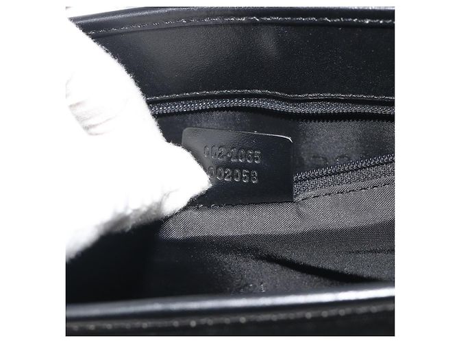 GUCCI Jackie Handtasche Canvas Black Silver 002 1065 Auth 195423A Schwarz Silber - Ansicht 22