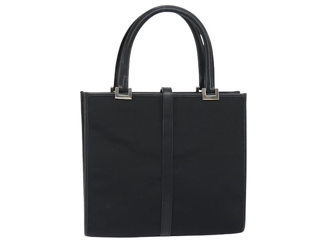 GUCCI Jackie Handtasche Canvas Black Silver 002 1065 Auth 195423A Schwarz Silber - Ansicht 3