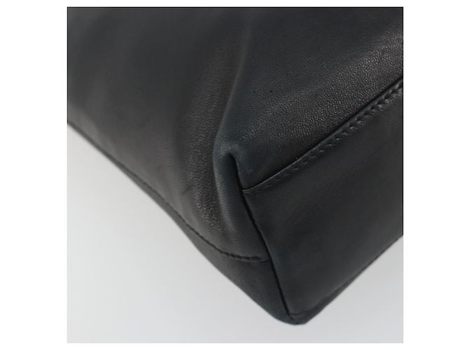 Borsa a tracolla Salvatore Ferragamo in pelle nera e argento Auth bs36748 Nero - vista 11