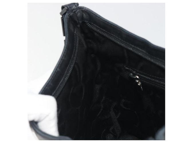 Borsa a tracolla Salvatore Ferragamo in pelle nera e argento Auth bs36748 Nero - vista 18
