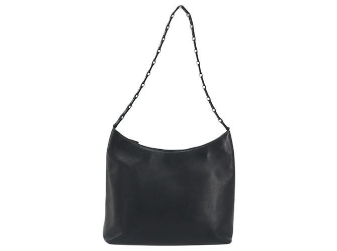 Borsa a tracolla Salvatore Ferragamo in pelle nera e argento Auth bs36748 Nero - vista 2