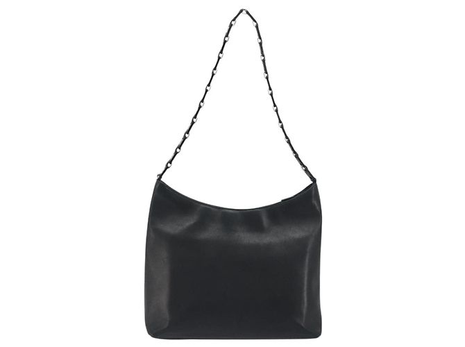 Borsa a tracolla Salvatore Ferragamo in pelle nera e argento Auth bs36748 Nero - vista 3