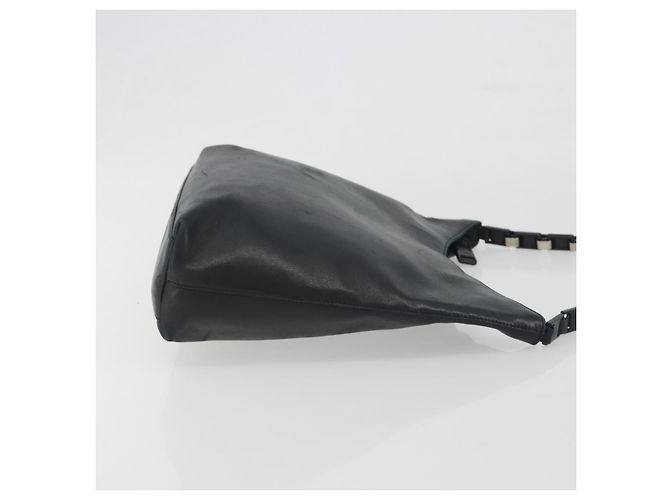 Borsa a tracolla Salvatore Ferragamo in pelle nera e argento Auth bs36748 Nero - vista 4