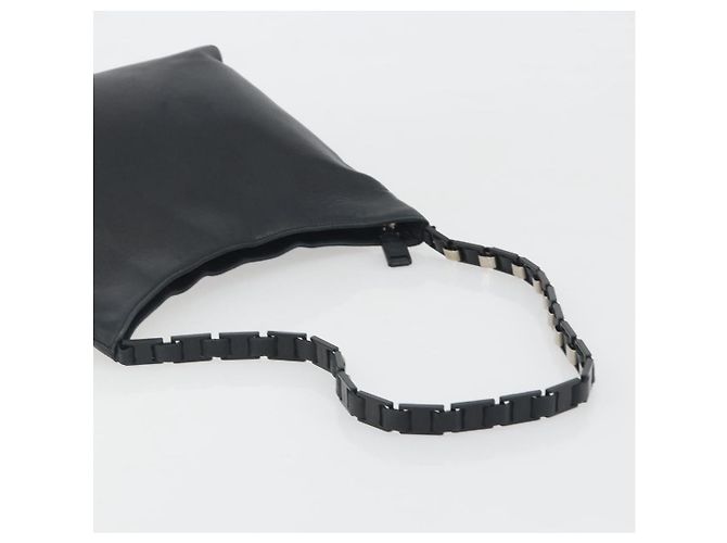 Borsa a tracolla Salvatore Ferragamo in pelle nera e argento Auth bs36748 Nero - vista 7