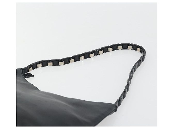 Borsa a tracolla Salvatore Ferragamo in pelle nera e argento Auth bs36748 Nero - vista 8
