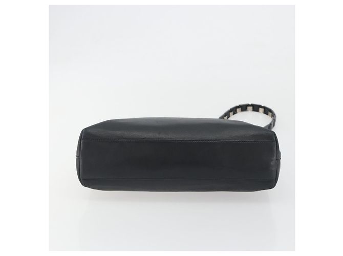 Borsa a tracolla Salvatore Ferragamo in pelle nera e argento Auth bs36748 Nero - vista 9