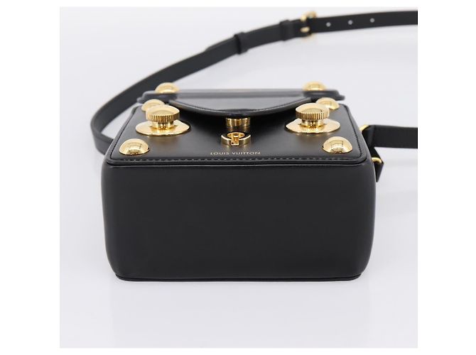 LOUIS VUITTON S Lock Bag Borsa a Mano Pelle Nero M82214 LV Auth ka5674SAM - vista 11