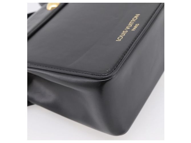 LOUIS VUITTON S Lock Bag Borsa a Mano Pelle Nero M82214 LV Auth ka5674SAM - vista 15